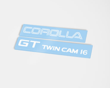 Zenki Corolla AE86 Bootlid Stickers 1983-1985